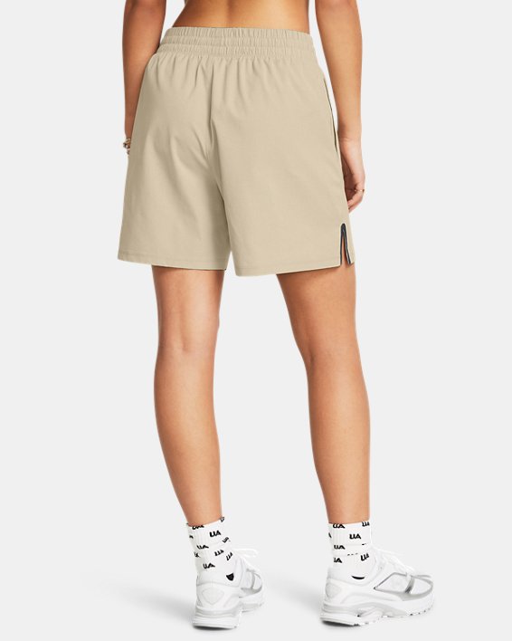 Women's UA Unstoppable Vent Shorts in Brown image number 1